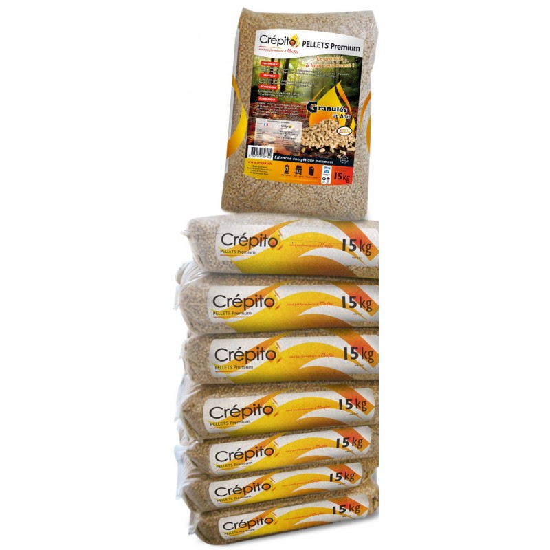 Crepito Holzgranulat (Palette mit 72 SACS-1080KG)