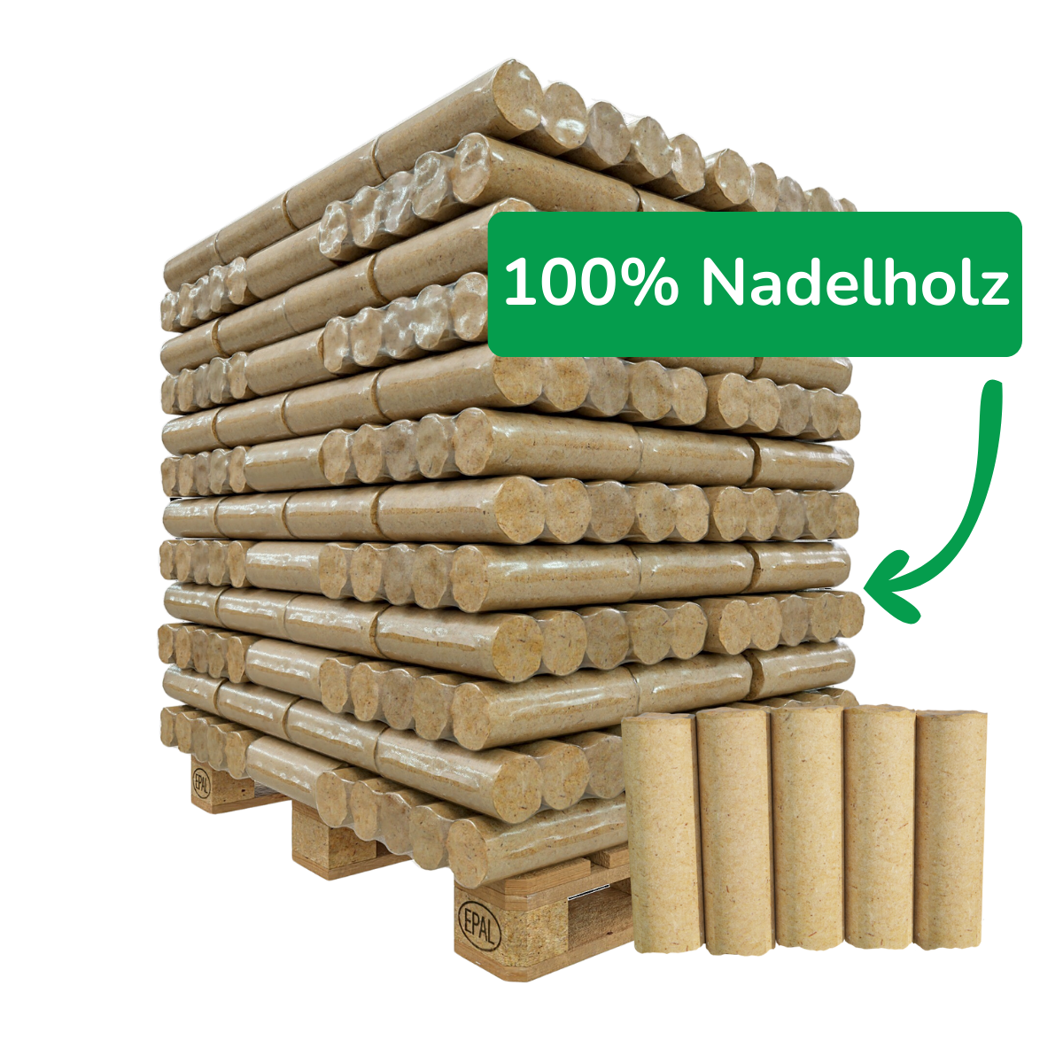 Premium-Holzbriketts (Nestro)