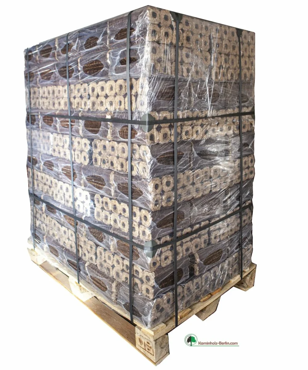 Holzbriketts auf Palette von PiniKay - 960 kg