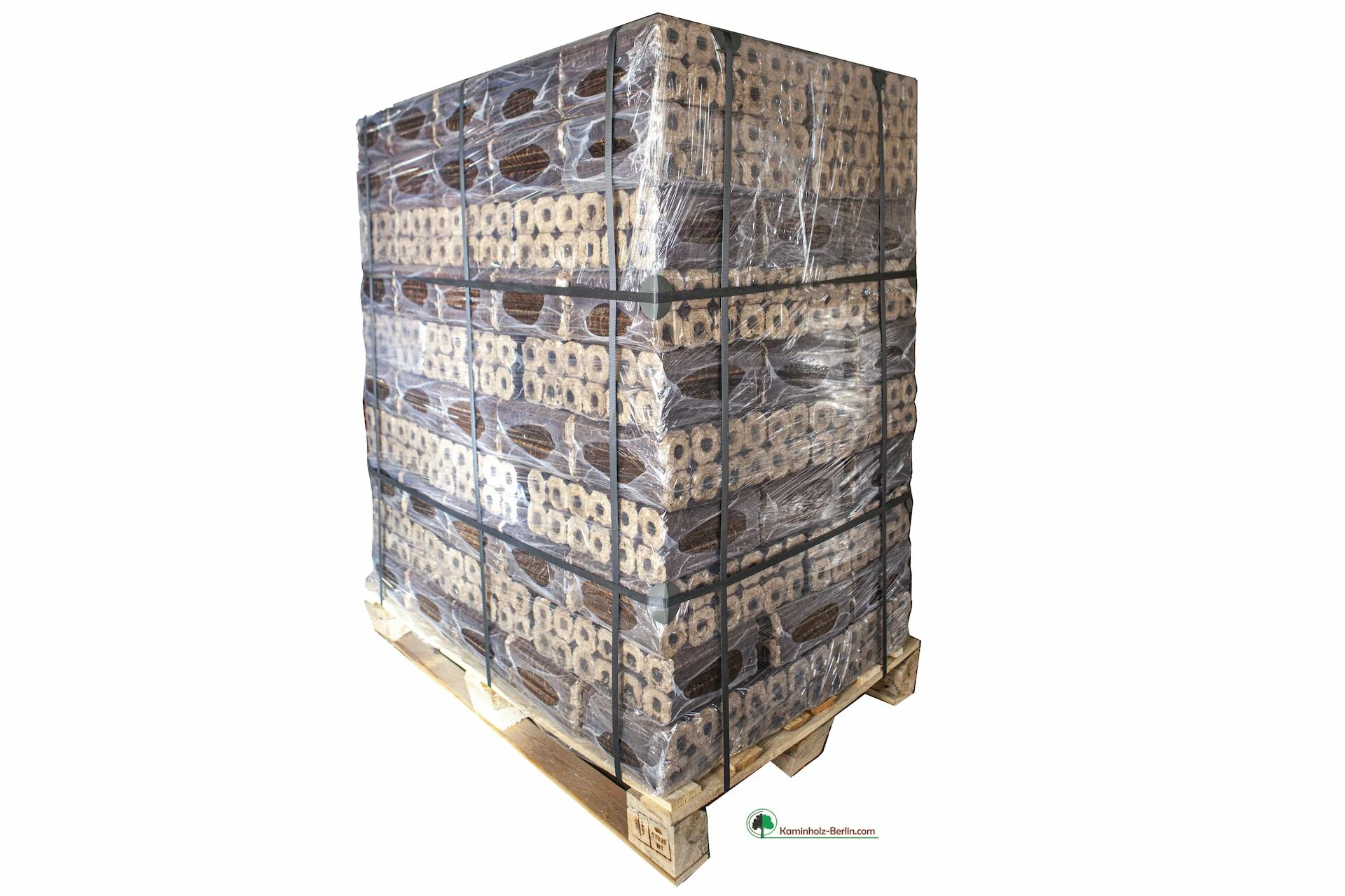 Holzbriketts auf Palette von PiniKay - 960 kg