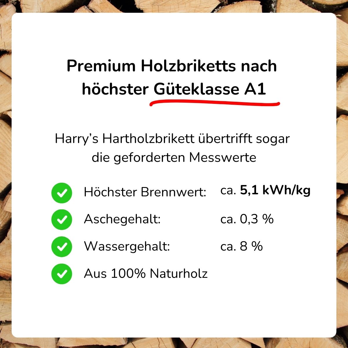 Premium-Hartholzbriketts (Nestro) – Bild 3