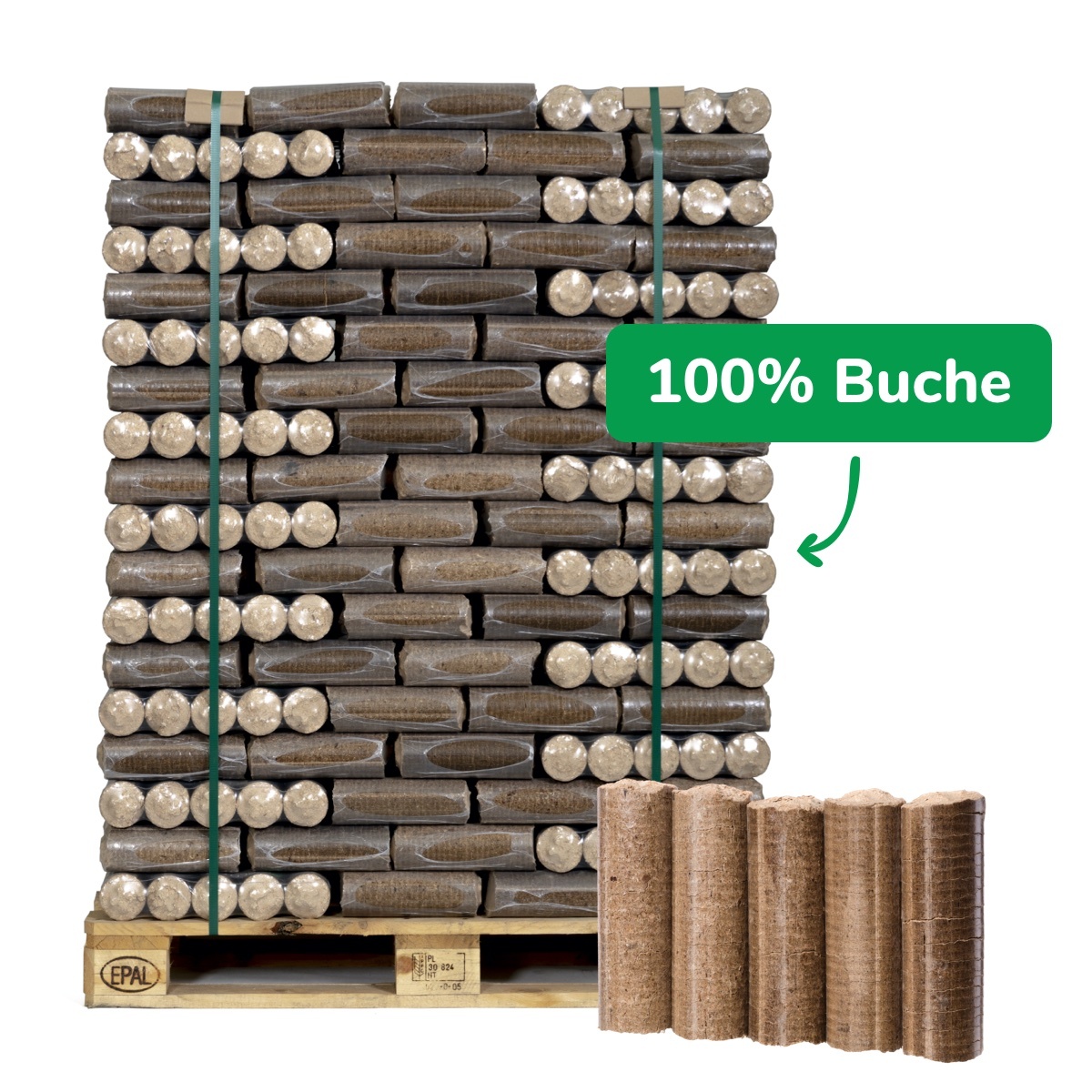 Premium-Hartholzbriketts (Nestro) – Bild 2