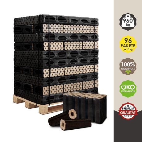 Eichenholzbriketts Pini&Kay Palette 960 kg (6x23 cm) – Bild 3