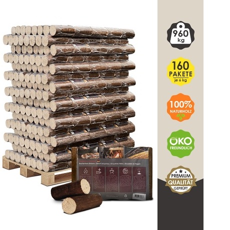 Buchenholzbriketts Pollmeier Premium (21x9) 960 kg
